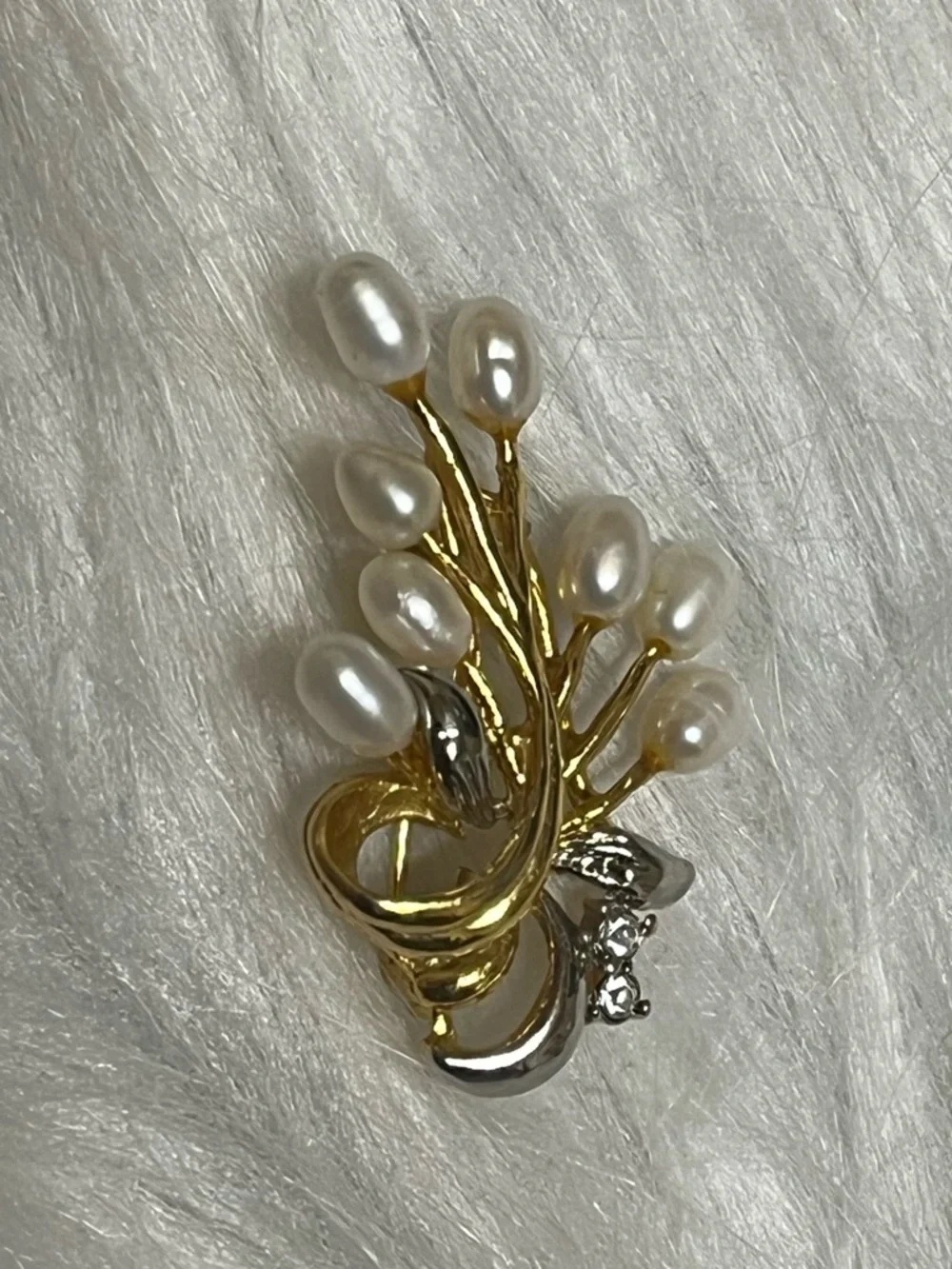 Pearl Spray Brooch